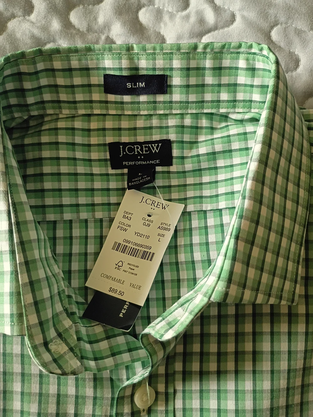 J. Crew classic green
